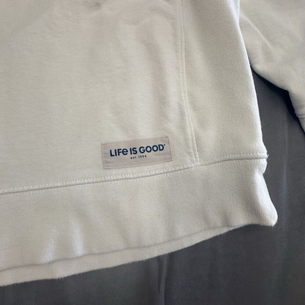 Life Is Good Simply True Fleece Sweatshirt Snowy Pines Cardinals Womens XL - Picture 5 of 9